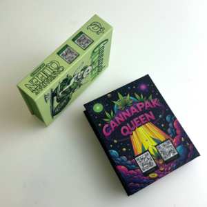 Boîte d'emballage personnalisée anti-odeur en forme de <span class=keywords><strong>livre</strong></span> pour cônes fumeurs, lot de 5, 98 mm, avec fentes pour cigarettes roulées - Product Image 2