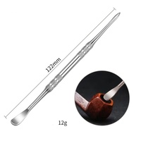 Cuillère à pâte à cigarettes en acier inoxydable double tête Rose Milare, personnalisée, vente en gros d'usine, pour le nettoyage de l'huile de tabac