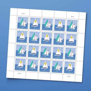 Timbres-poste américains vintage Forever, timbres-poste américains en vrac, autocollants pour timbres-poste américains, autocollants pour journal de voyage - Product Image 1