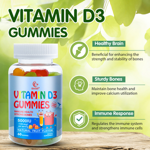 Vitamin D3 + K Gummies-Tối đa hóa khả năng miễn dịch, tăng cường xương với D3 + K2 + Natri, hỗ trợ sức khỏe hàng ngày - Product Image 3