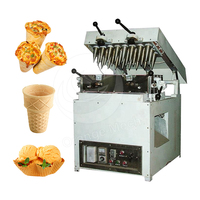ORME Machine à cornet de crème glacée à café et à thé en acier inoxydable en forme de gaufre Production d'une tasse comestible pour les petits