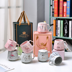 Taza <span class=keywords><strong>de</strong></span> Cerámica con Tapa y Cuchara, <span class=keywords><strong>Diseño</strong></span> <span class=keywords><strong>de</strong></span> Diamantes, Estilo Instagram, Regalo <span class=keywords><strong>de</strong></span> Cumpleaños, para el Día <span class=keywords><strong>del</strong></span> <span class=keywords><strong>Maestro</strong></span> - Product Image 2