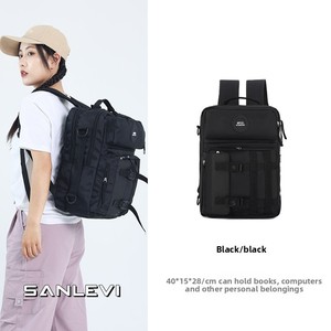 2025 New Model Travel <b>Backpack</b> Lightweight Nylon Double Shoulder Bag Women Men Students Stylish Outdoor Hiking <b>School</b> Bags - Product Image 4
