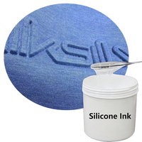 Tinta Silikon Emboss 3D Cekung Cembung untuk Kaos, Gaun, Pakaian, Kain, Logo, Pelapis Tekstil, Anti Selip, Cetak