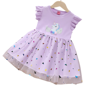 <span class=keywords><strong>Robe</strong></span> de princesse pour filles 2025, modèle ODM tendance, en gaze moelleuse, <span class=keywords><strong>à</strong></span> <span class=keywords><strong>bretelles</strong></span> spaghetti, pour l'<span class=keywords><strong>été</strong></span>, pour petites filles - Product Image 3