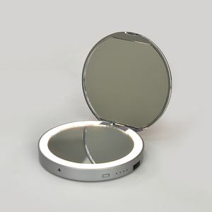 Rechargeable Make <b>up</b> Travel Pocket Foldable Cosmetic <b>Makeup</b> Small Pocket LED <b>Mirror</b> - Product Image 3