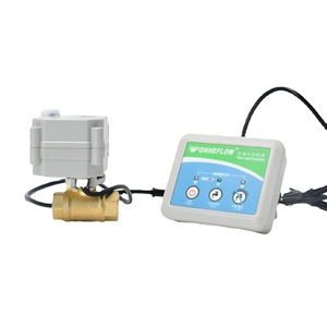 Vanne à boisseau sphérique électrique Onheflow DN10 1/2 po en bronze avec contrôle manuel pour la protection contre les fuites d'eau dans les systèmes hydrauliques - Product Image 3