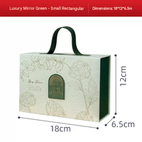 Boîte cadeau rigide à double porte magnétique personnalisée avec poignée, estampage à chaud or et pelliculage mat pour emballage de bonbons de mariage