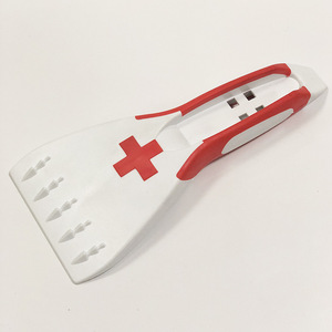 Plastic Trapezoidal Ice Scraper 12.1x11cm With Custom Logo For Car Window Ice Removal - Product Image 4