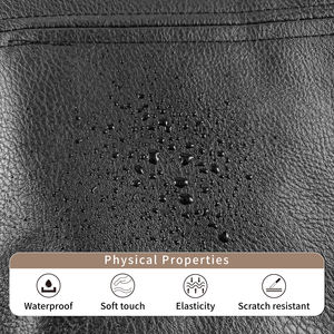 Taie d'oreiller noire imperméable bon marché de 18 pouces pour canapé, lit, hôtel, taie d'oreiller en cuir synthétique PVC au toucher doux pour la décoration - Product Image 3