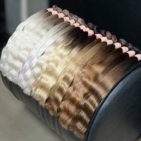 Vente en gros d'usine : Cheveux humains vierges couleur naturelle en vrac, 100% non traités, extensions de cheveux humains pour femmes