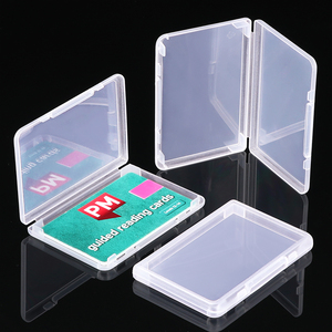 SUNSHING Thin Flat <b>Card</b> Packaging Case Slim Business Credit <b>Card</b> Holder Clear Storage Box Membership and Collectible <b>Card</b> Cases - Product Image 1