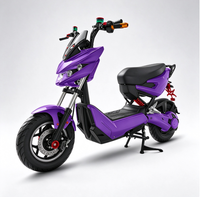 Sepeda Motor Listrik Kecepatan Tinggi 1000W 2000W 72V 60V20Ah Moped Listrik yang Dapat Disesuaikan untuk Dewasa Rangka Baja Karbon Tinggi E-bike