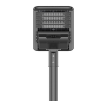 Applique murale à panneau solaire en aluminium, luminaire d'extérieur, idéal pour la rue, 80/100/120W