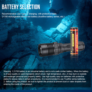 Torcia Professionale per Immersioni Subacquee, Impermeabile IP68 fino a 100 Metri, Luce LED Super Luminosa 3350LM, 5 Modalità per Immersioni in Grotta - Product Image 5
