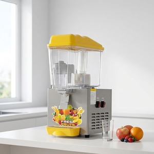 Distributeur de jus de fruits et de thé au lait en acier inoxydable, qualité commerciale, 2 robinets, robinet de distribution de qualité supérieure - Product Image 6