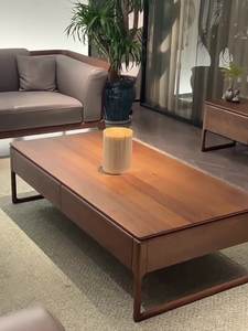 Table basse en bois moderne et simple pour salon, petit appartement, maison de <span class=keywords><strong>location</strong></span> avec espace de rangement - Product Image 1