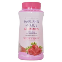 Gummies naturels à base de plantes pour cheveux, peau et ongles OEM ODM - 80 gummies avec biotine, nutriments pour la peau et les cheveux pour les femmes, soins quotidiens