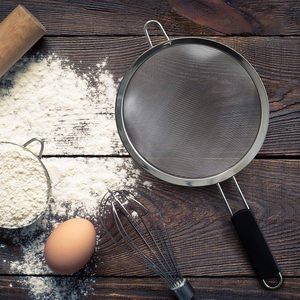 Passoire en acier inoxydable 304 à mailles fines, panier égouttoir à poignée unique pour cuisine et restaurant (vente en gros) - Product Image 4