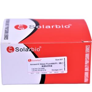 ชุดตรวจการตายของเซลล์ Solarbio <span class=keywords><strong>Annexin</strong></span> <span class=keywords><strong>V</strong></span>-<span class=keywords><strong>FITC</strong></span>/PI คุณภาพสูง สำหรับการวิจัยทางวิทยาศาสตร์ - Product Image 1
