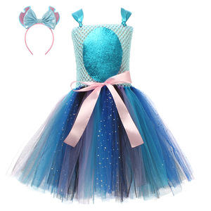 Disfraz de Princesa con Tutú <span class=keywords><strong>y</strong></span> Diadema para Niñas, Vestido de Tul para Fiestas de Cumpleaños, Carnaval, Halloween - Product Image 4
