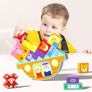 เกมฝึกตรรกะการจัดส่งสินค้าแบบดรอปชิปปิ้งบน Shopify ของเล่นไม้เสริมพัฒนาการเด็กเล็ก บล็อกไม้เสริมสร้างสมดุลสำหรับเด็ก - Product Image 6