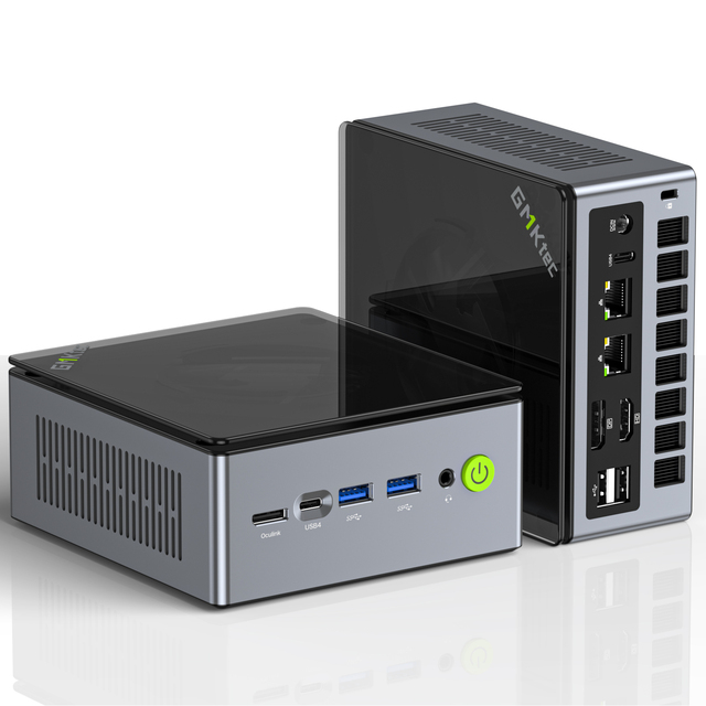 K8 Plus Ryzen 7 8845HS Mini PC Windows11 Pro DDR5 128GB 5600MT/s PCIe4.0 4TB NVMe SSD WiFi6 BT5.2 Desktop Gaming Computer