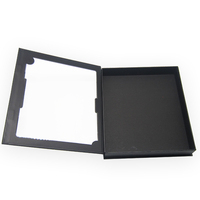 Boîte d'emballage décorative rigide en forme de livre personnalisée de haute qualité avec fenêtre en PET pour cadeau