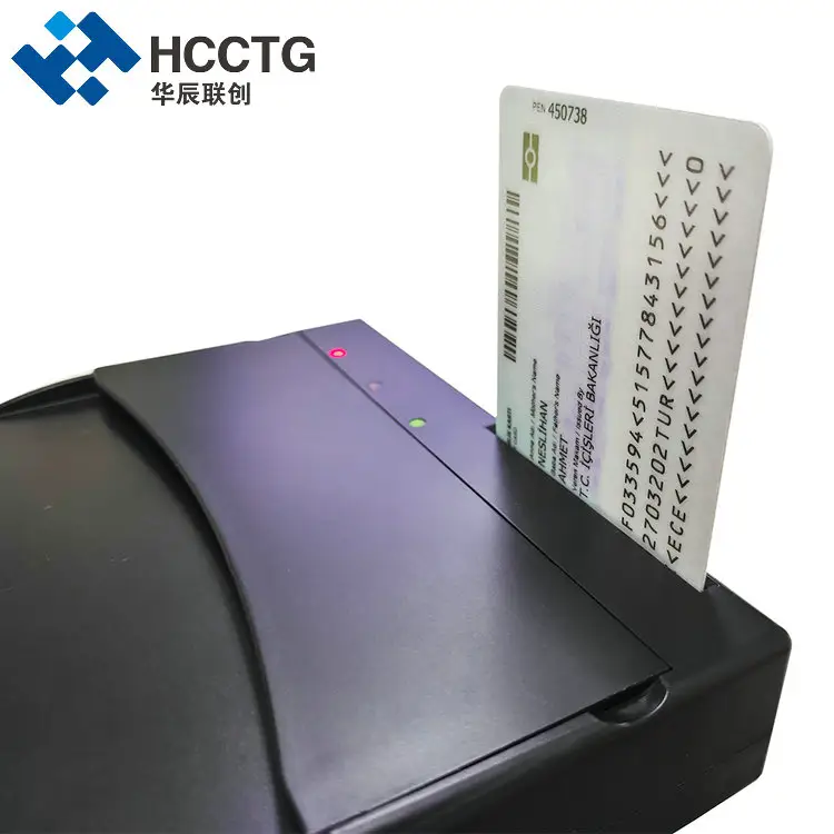 Escáner de tarjetas de identificación y pasaporte, lector de documentos PPR100 Plus, OCR/RFID