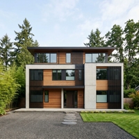 Villa de luxe moderne préfabriquée en structure légère en acier : Hôtel-resort modulaire écologique et maison de vacances