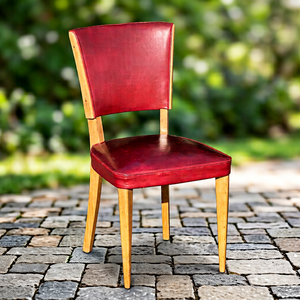 Chaises de salle à manger en cuir à cadre massif de style moderne, vente chaude en gros, meubles en bois élégants pour villa intérieure - Product Image 1