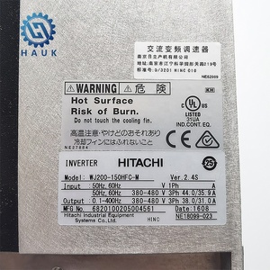 Variateur de fréquence haute puissance <span class=keywords><strong>Hi</strong></span> Tachi WJ200-150HFC-M, onduleur fiable pour une régulation efficace de la vitesse du moteur - Product Image 6