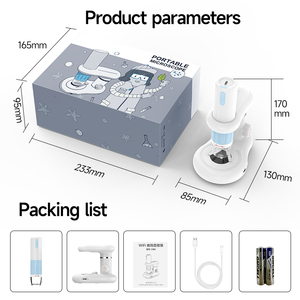 Le microscope numérique WiFi 1000X HD pour les expériences scientifiques des enfants réparation d'horloge peut prendre des mesures vidéo de photos - Product Image 6