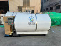 Réservoir de refroidissement du lait en acier inoxydable de 2 tonnes, 5 tonnes, 8 tonnes, refroidisseur de jus, réservoir de stockage du lait