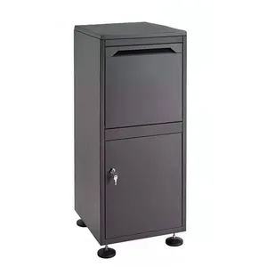 Factory Large Metal Apartment Waterproof Free Standing Residential Package Delivery Mailbox Cabinet Parcel Drop Box