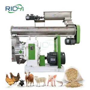 RICHI 5-7 T/H grande máquina extrusora de ração animal para aves de gado para venda