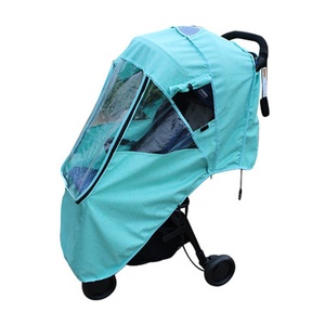Di Vendita caldo Del Bambino Passeggino Grande Anti-Uv Biancheria di Plastica In PVC di Ventilazione Floreale Trasparente <span class=keywords><strong>Universale</strong></span> Passeggino Copertura Della Pioggia - Product Image 3