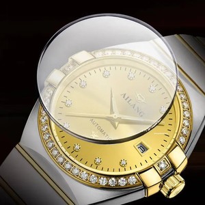 Montre mécanique automatique de <span class=keywords><strong>luxe</strong></span> pour <span class=keywords><strong>homme</strong></span> AILANG avec lunette sertie de diamants, cadran analogique en acier inoxydable, <span class=keywords><strong>Black</strong></span> <span class=keywords><strong>Friday</strong></span> 2026 - Product Image 5