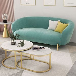 Divano Moderno in Velluto per Salotto e Salone di Bellezza, Stile Semplice ed Elegante - Product Image 4