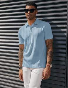 Polo de golf à manches courtes pour homme Polo à séchage rapide à 3 boutons T-shirt athlétique décontracté à col - Product Image 5