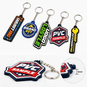 ODM/OEM Thicken Soft Irregular Shape Silicone <b>Keychain</b> <b>Custom</b> Pattern Letter Logo Pvc Rubber <b>Keychain</b> - Product Image 3