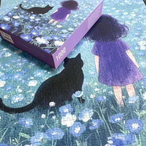 The Shadow Of The <b>Cat</b> 1000 Piece <b>Jigsaw</b> <b>Puzzle</b> Adult Brain Boosting Flat <b>Puzzle</b> Square Corners Unisex 14 Years Up - Product Image 1