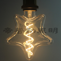 2W E26 E27 B22 Base Vintage Edison vacances éclairage 3D feu d'artifice en forme de diamant D95 Led ampoule à Filament
