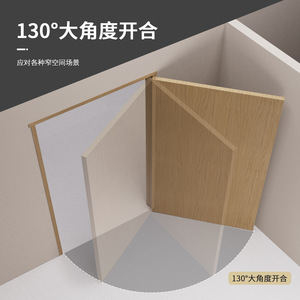 Hidden Door Hinge 2D Adjustable Black Iron Flush Mount Minimalist Design For Concealed Doors - Product Image 5