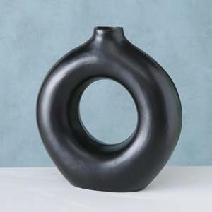 2025 último diseño negro aluminio Mesa macetas florero - Product Image 2