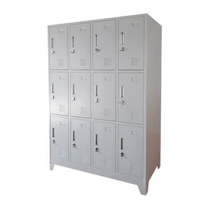 Armario Metálico de Acero de 3 Niveles y 12 Puertas para Piscina, Vestidor, Muebles de Almacenamiento, Taller - Product Image 3
