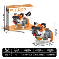 Blocs de construction en plastique pour animaux de compagnie les plus vendus - 800 pièces - Mini briques d'animaux mignons - Puzzle à assembler soi-même - Cadeau pour les enfants et les amoureux des animaux