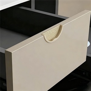Nouvelle poignée intégrée à motif ondulé moderne en alliage de zinc durable pour armoire, commode, tiroirs et portes de placard pour la maison et le bureau - Product Image 4