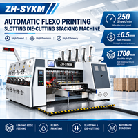 Solution d'emballage en carton ondulé à ajustement automatique par un clic, impression flexographique, découpe rotative, machine d'empilage