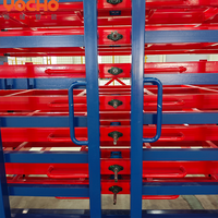 Effizientes Gabelstapler-kompatibles 5-lagiges Blechregal mit Schubladen – Industrielles Schwerlast-Lagerregal für Palettenregale